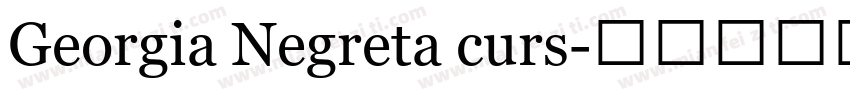 Georgia Negreta curs字体转换